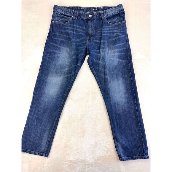 SEAN JOHN Jeans Mens 40x32 BEDFORD Dark Wash Denim Classic Straight Leg Pants - Picture 1 of 12